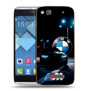 Пластиковый чехол на Alcatel One Touch Idol Alpha с принтом БМВ BMW Пластиковый чехол на Alcatel One Touch Idol Alpha с принтом БМВ BMW