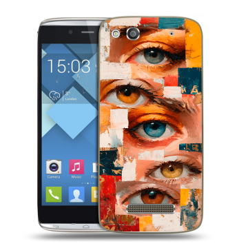 Пластиковый чехол на Alcatel One Touch Idol Alpha с принтом Модный принт