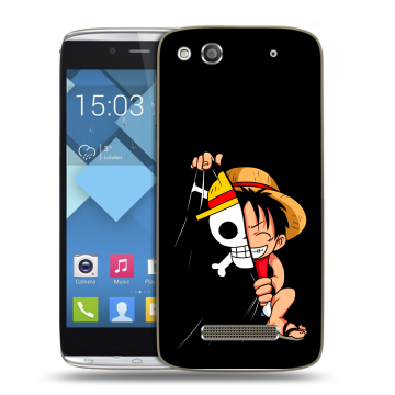 Пластиковый чехол на Alcatel One Touch Idol Alpha с принтом One Piece Ван Пис