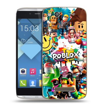 Пластиковый чехол на Alcatel One Touch Idol Alpha с принтом Roblox Роблокс Пластиковый чехол на Alcatel One Touch Idol Alpha с принтом Roblox Роблокс