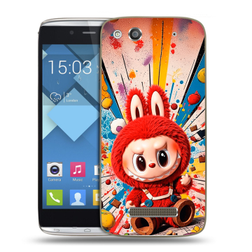 Пластиковый чехол на Alcatel One Touch Idol Alpha с принтом Labubu Лабубу Пластиковый чехол на Alcatel One Touch Idol Alpha с принтом Labubu Лабубу