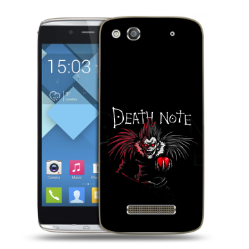 Пластиковый чехол на Alcatel One Touch Idol Alpha с принтом Death note Тетрадь смерти Пластиковый чехол на Alcatel One Touch Idol Alpha с принтом Death note Тетрадь смерти