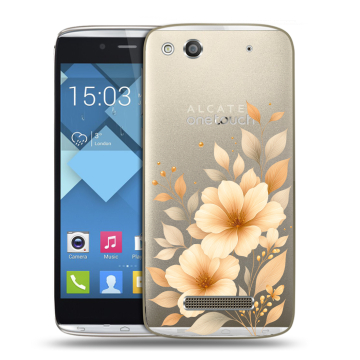 Пластиковый чехол на Alcatel One Touch Idol Alpha с принтом для девушки