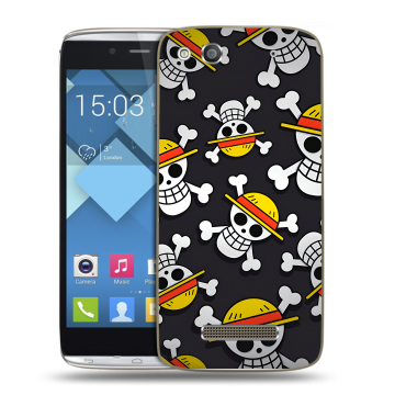 Пластиковый чехол на Alcatel One Touch Idol Alpha с принтом One Piece Ван Пис