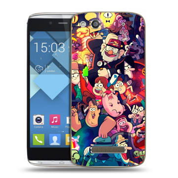 Пластиковый чехол на Alcatel One Touch Idol Alpha с принтом Gravity Falls Гравити Фолз Пластиковый чехол на Alcatel One Touch Idol Alpha с принтом Gravity Falls Гравити Фолз