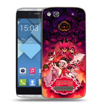 Пластиковый чехол на Alcatel One Touch Idol Alpha с принтом Hazbin Hotel Отель Хазбин Пластиковый чехол на Alcatel One Touch Idol Alpha с принтом Hazbin Hotel Отель Хазбин