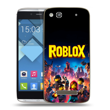 Пластиковый чехол на Alcatel One Touch Idol Alpha с принтом Roblox Роблокс Пластиковый чехол на Alcatel One Touch Idol Alpha с принтом Roblox Роблокс