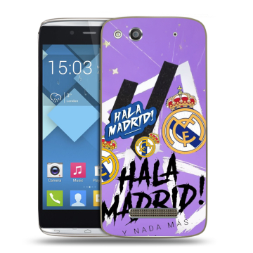 Пластиковый чехол на Alcatel One Touch Idol Alpha с принтом Real Madrid Реал Мадрид Пластиковый чехол на Alcatel One Touch Idol Alpha с принтом Real Madrid Реал Мадрид