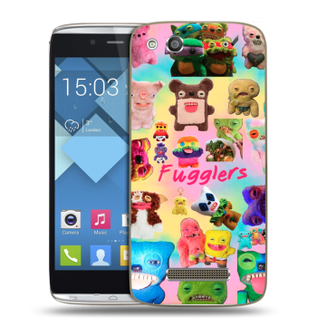 Пластиковый чехол на Alcatel One Touch Idol Alpha с принтом Флагер Fuggler