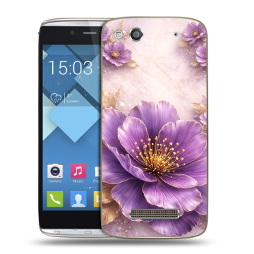 Пластиковый чехол на Alcatel One Touch Idol Alpha с принтом женский Пластиковый чехол на Alcatel One Touch Idol Alpha с принтом женский