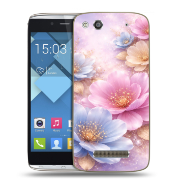 Пластиковый чехол на Alcatel One Touch Idol Alpha с принтом женский Пластиковый чехол на Alcatel One Touch Idol Alpha с принтом женский