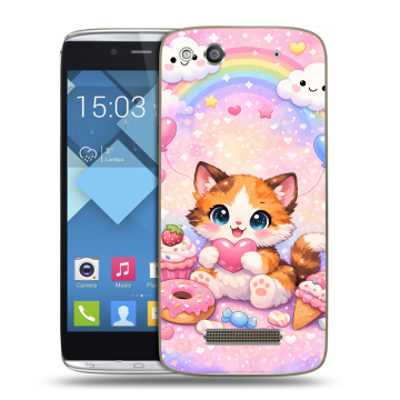 Пластиковый чехол на Alcatel One Touch Idol Alpha с принтом для девочек Пластиковый чехол на Alcatel One Touch Idol Alpha с принтом для девочек