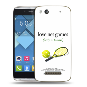 Пластиковый чехол на Alcatel One Touch Idol Alpha с принтом для девочек