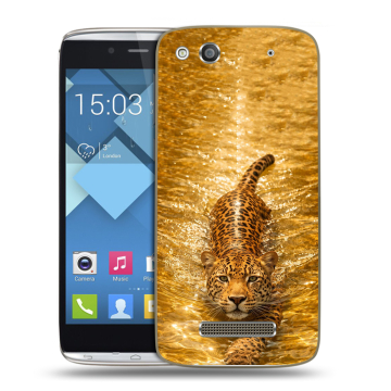 Пластиковый чехол на Alcatel One Touch Idol Alpha с принтом женский Пластиковый чехол на Alcatel One Touch Idol Alpha с принтом женский