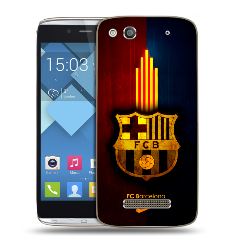 Пластиковый чехол на Alcatel One Touch Idol Alpha с принтом Барселона Barcelona Пластиковый чехол на Alcatel One Touch Idol Alpha с принтом Барселона Barcelona