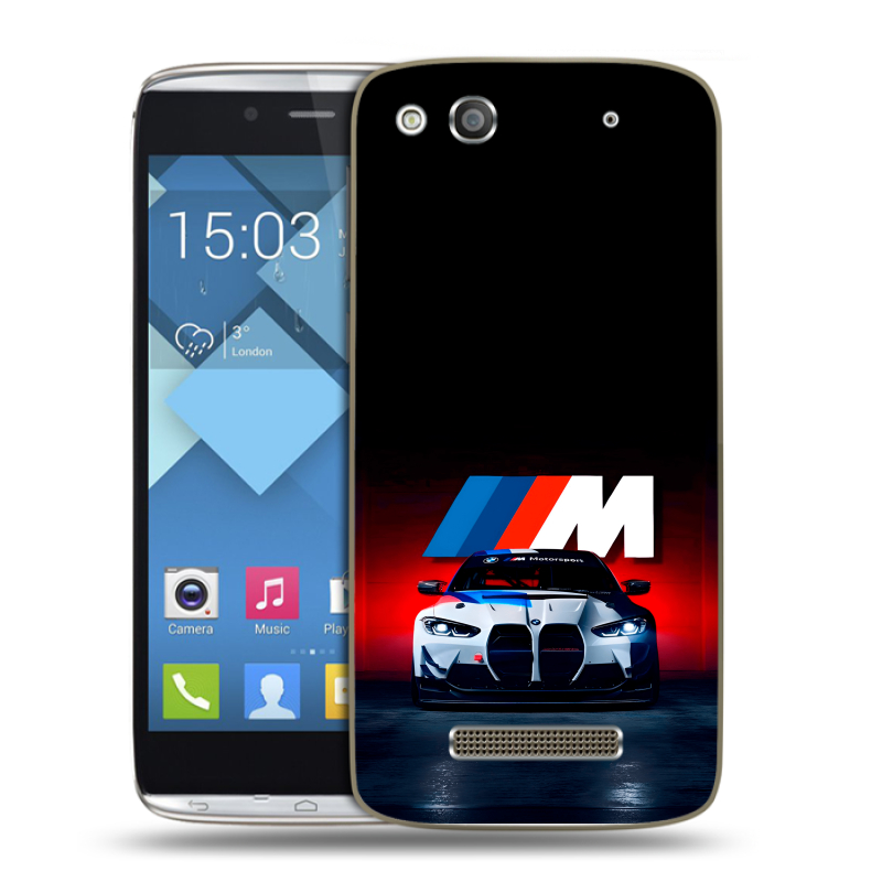 Пластиковый чехол на Alcatel One Touch Idol Alpha с принтом БМВ BMW Пластиковый чехол на Alcatel One Touch Idol Alpha с принтом БМВ BMW