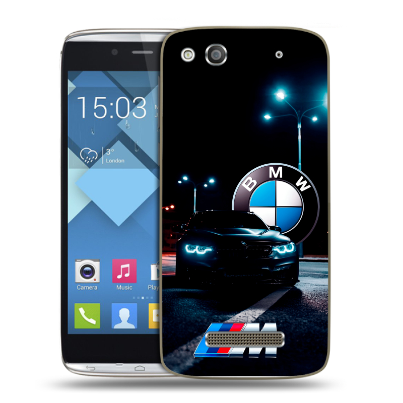 Пластиковый чехол на Alcatel One Touch Idol Alpha с принтом БМВ BMW Пластиковый чехол на Alcatel One Touch Idol Alpha с принтом БМВ BMW