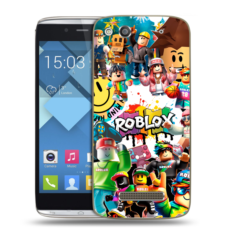 Пластиковый чехол на Alcatel One Touch Idol Alpha с принтом Roblox Роблокс Пластиковый чехол на Alcatel One Touch Idol Alpha с принтом Roblox Роблокс