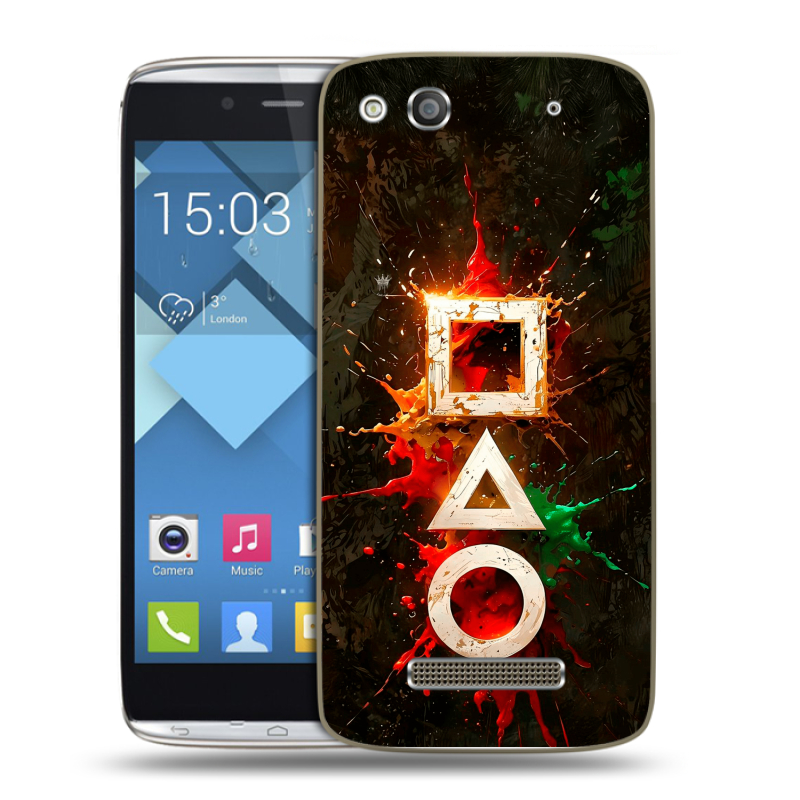 Пластиковый чехол на Alcatel One Touch Idol Alpha с принтом Squid Game Игра кальмара Пластиковый чехол на Alcatel One Touch Idol Alpha с принтом Squid Game Игра кальмара