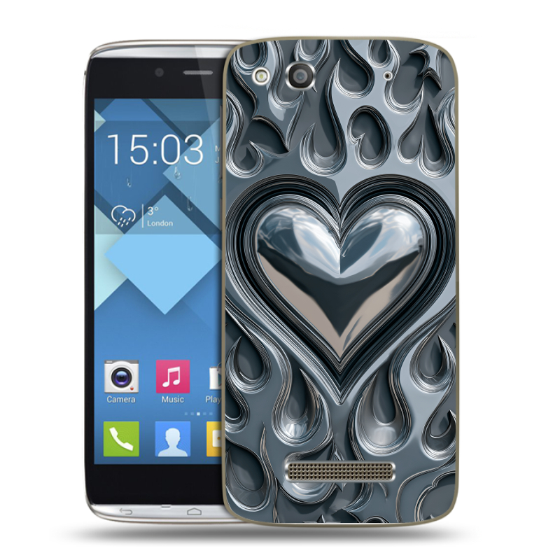 Пластиковый чехол на Alcatel One Touch Idol Alpha с принтом Y2K Пластиковый чехол на Alcatel One Touch Idol Alpha с принтом Y2K