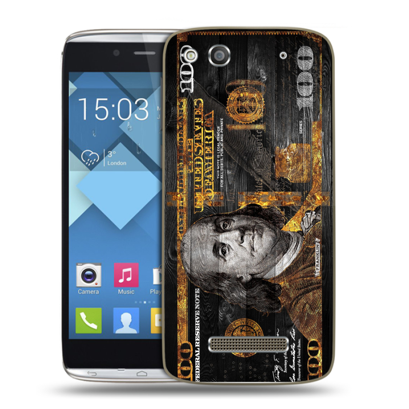 Пластиковый чехол на Alcatel One Touch Idol Alpha с принтом Доллар деньги Пластиковый чехол на Alcatel One Touch Idol Alpha с принтом Доллар деньги