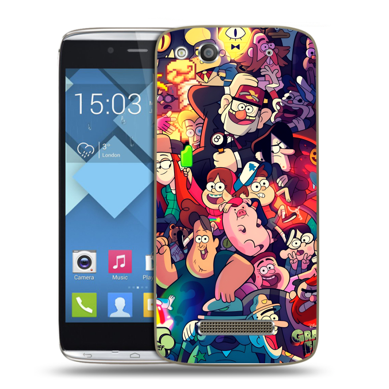 Пластиковый чехол на Alcatel One Touch Idol Alpha с принтом Gravity Falls Гравити Фолз Пластиковый чехол на Alcatel One Touch Idol Alpha с принтом Gravity Falls Гравити Фолз