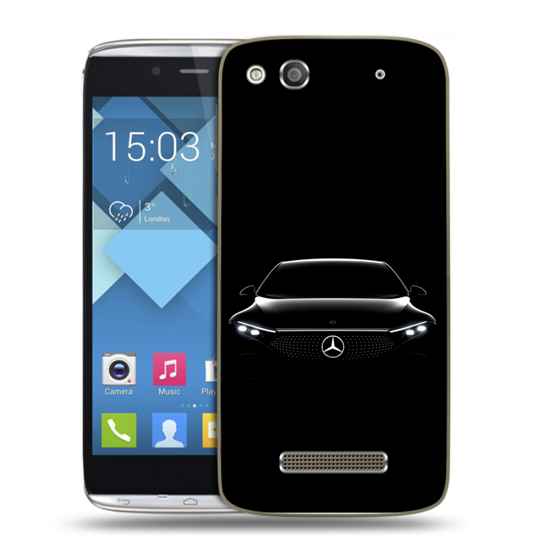Пластиковый чехол на Alcatel One Touch Idol Alpha с принтом Mercedes Мерседес Пластиковый чехол на Alcatel One Touch Idol Alpha с принтом Mercedes Мерседес