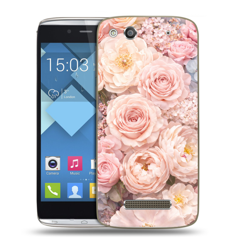 Пластиковый чехол на Alcatel One Touch Idol Alpha с принтом женский Пластиковый чехол на Alcatel One Touch Idol Alpha с принтом женский