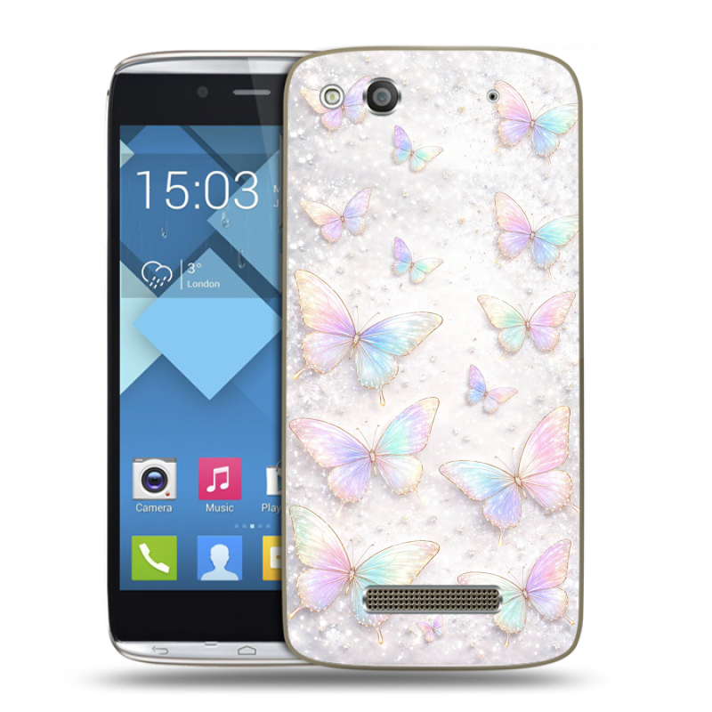 Пластиковый чехол на Alcatel One Touch Idol Alpha с принтом женский Пластиковый чехол на Alcatel One Touch Idol Alpha с принтом женский
