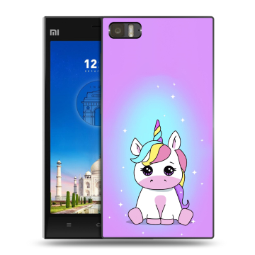 Пластиковый чехол на Xiaomi MI3 с принтом Единорог Пластиковый чехол на Xiaomi MI3 с принтом Единорог