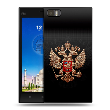 Пластиковый чехол на Xiaomi MI3 с принтом Герб России Пластиковый чехол на Xiaomi MI3 с принтом Герб России