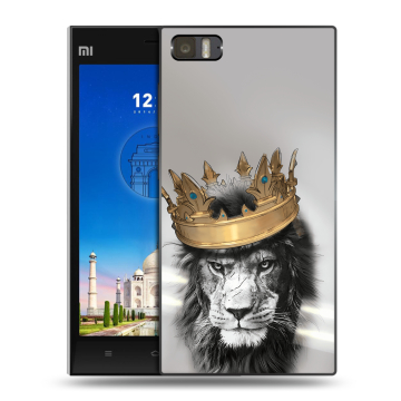 Пластиковый чехол на Xiaomi MI3 с принтом Лев с короной Пластиковый чехол на Xiaomi MI3 с принтом Лев с короной