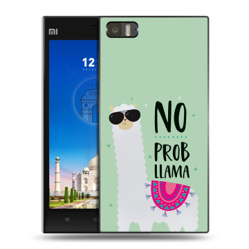 Пластиковый чехол на Xiaomi MI3 с принтом Лама Пластиковый чехол на Xiaomi MI3 с принтом Лама