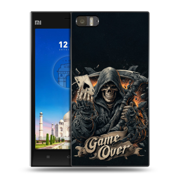 Пластиковый чехол на Xiaomi MI3 с принтом Скелет карты Пластиковый чехол на Xiaomi MI3 с принтом Скелет карты