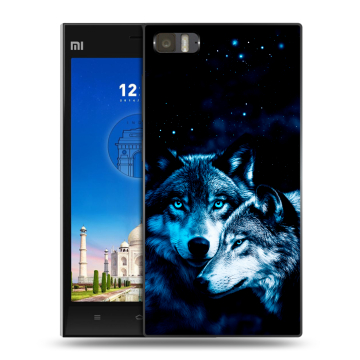 Пластиковый чехол на Xiaomi MI3 с принтом Волки Пластиковый чехол на Xiaomi MI3 с принтом Волки