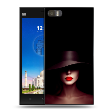 Пластиковый чехол на Xiaomi MI3 с принтом Девушка в шляпе Пластиковый чехол на Xiaomi MI3 с принтом Девушка в шляпе