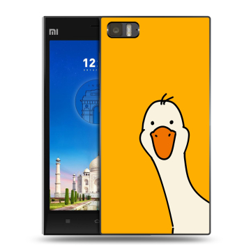Пластиковый чехол на Xiaomi MI3 с принтом Утка Пластиковый чехол на Xiaomi MI3 с принтом Утка