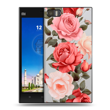 Пластиковый чехол на Xiaomi MI3 с принтом Розы