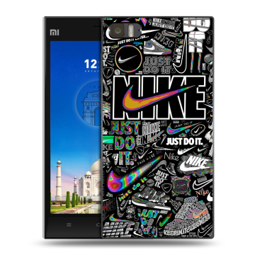 Пластиковый чехол на Xiaomi MI3 с принтом Найк
