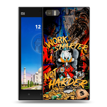Пластиковый чехол на Xiaomi MI3 с принтом Дональд Дак Деньги Пластиковый чехол на Xiaomi MI3 с принтом Дональд Дак Деньги