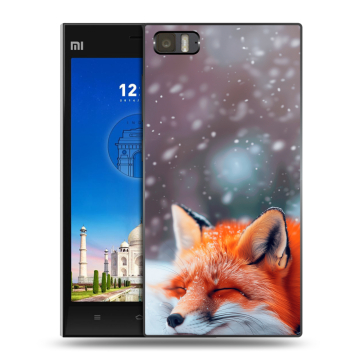 Пластиковый чехол на Xiaomi MI3 с принтом лиса