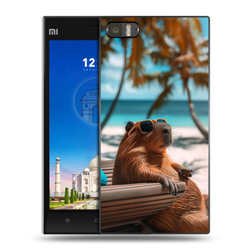 Пластиковый чехол на Xiaomi MI3 с принтом Капибара Пластиковый чехол на Xiaomi MI3 с принтом Капибара