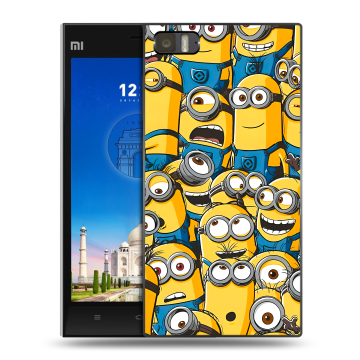 Пластиковый чехол на Xiaomi MI3 с принтом Миньоны Пластиковый чехол на Xiaomi MI3 с принтом Миньоны