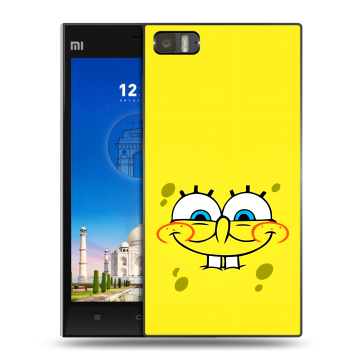 Пластиковый чехол на Xiaomi MI3 с принтом спанчбоб спанч боб Пластиковый чехол на Xiaomi MI3 с принтом спанчбоб спанч боб