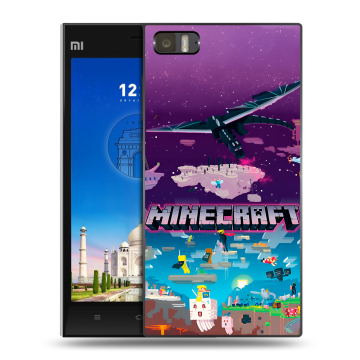 Пластиковый чехол на Xiaomi MI3 с принтом Майнкрафт Minecraft Пластиковый чехол на Xiaomi MI3 с принтом Майнкрафт Minecraft