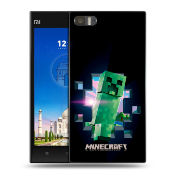 Пластиковый чехол на Xiaomi MI3 с принтом Майнкрафт Minecraft Пластиковый чехол на Xiaomi MI3 с принтом Майнкрафт Minecraft