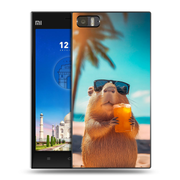 Пластиковый чехол на Xiaomi MI3 с принтом Капибара Пластиковый чехол на Xiaomi MI3 с принтом Капибара