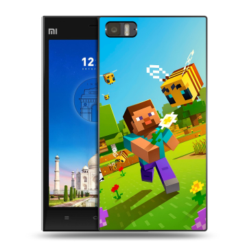 Пластиковый чехол на Xiaomi MI3 с принтом Майнкрафт Minecraft Пластиковый чехол на Xiaomi MI3 с принтом Майнкрафт Minecraft