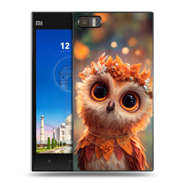 Пластиковый чехол на Xiaomi MI3 с принтом Милая сова Пластиковый чехол на Xiaomi MI3 с принтом Милая сова
