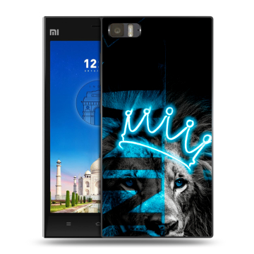 Пластиковый чехол на Xiaomi MI3 с принтом Король лев Пластиковый чехол на Xiaomi MI3 с принтом Король лев